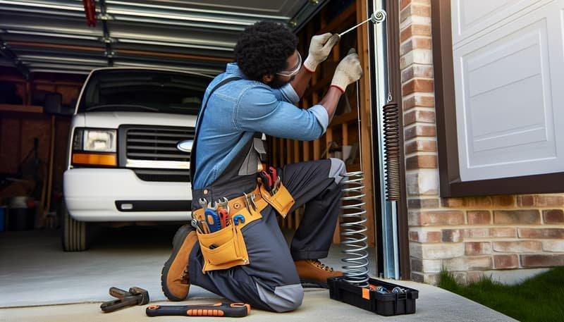 Quality torsion spring replacement craftsmanship - AK Garage Door Service